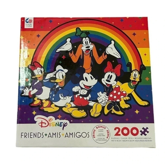 Disney - Pride Collection Ceaco Jigsaw Puzzle Mickey and Friends - 200 Piece NWT - Picture 1 of 4